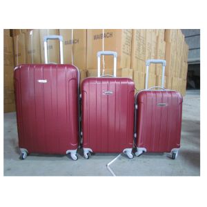 Colored Waterproof Luggage Set 4 Wheels ABS Hard Shell With Combination Lock