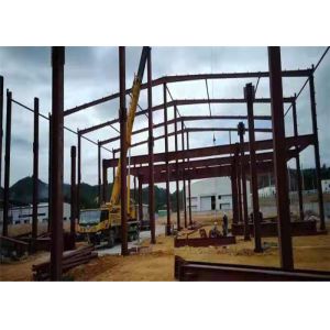 Cheap H Section Q235B Steel Structure Building With Aluminum Sliding Window for sale