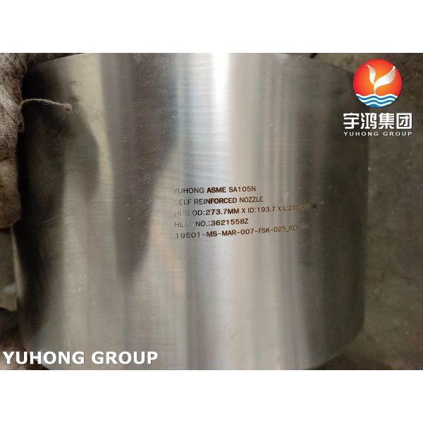 ASME SA105N Carbon Steel Self Reinforced Nozzle For High Pressure Vessels And