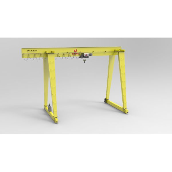 Outdoor Material Handling Single Girder Crane 35 Tons With Electric Wire Rope