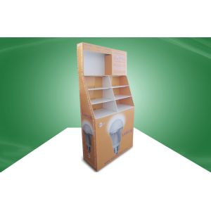 Recycled Heavy - duty POS Cardboard Displays Display Stand For LED Products