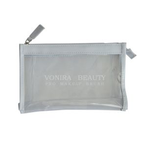 China Waterproof Clear Transparent PVC Handbag Makeup Bag With Zipper on sale