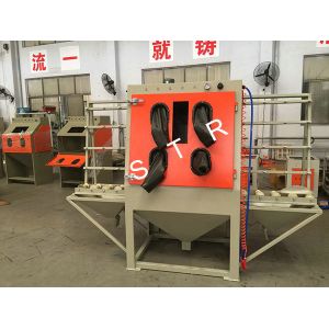 China Dustless Glass Bead Blasting Equipment Industrial Cabinet Surface Preparation on sale