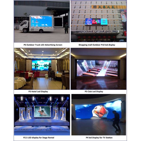 energy saving HD stage rental RGB Full color p6 video wall indoor outdoor led display screen