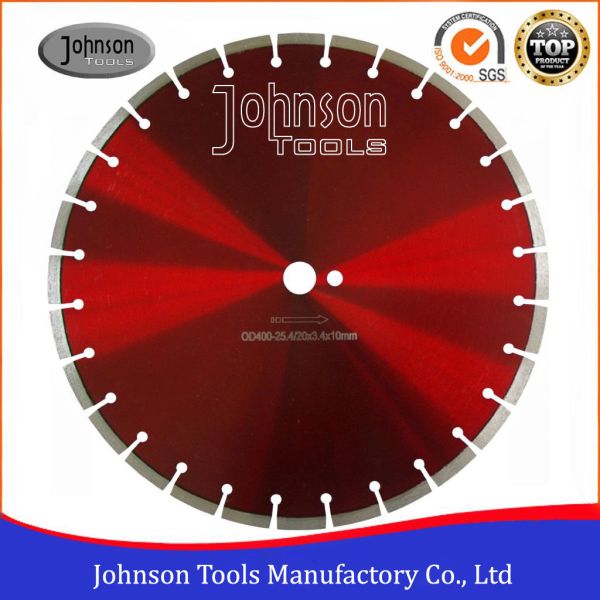 Quality 400mm Dry Cut Diamond Blade , Concrete Cutting Saw For Soft /  Hard Construction Materials  wholesale