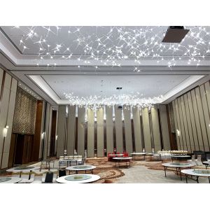 Aluminum Frame Soundproof Operable Partition Wall Manual / Electric Operation