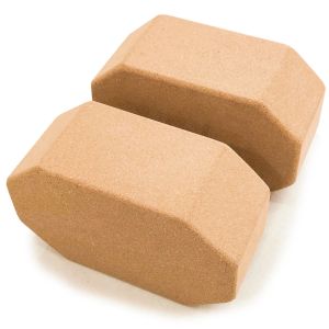 Antibacterial Octagonal Yoga Cork Blocks For Pilates Meditation Support OEM
