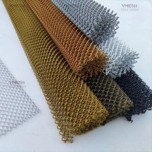 Architecture Wire Metal Coil Drapery With Different Colors For Decoration