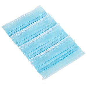 Non Woven Fabric Disposable Face Mask 3 Ply Single Use For Public Place