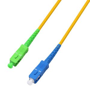 SC UPC To SC APC Patch Cable Simplex Single Mode Fiber Optic Cable OS2 LSZH 3