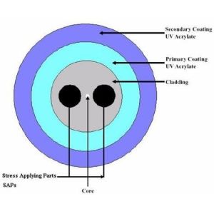 Bow-Tie Polarization-Maintaining (PM) PM Dispersion-Compensating Single Mode