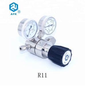 Cheap PCTFE Valve Oxygen Pressure Regulator SUS Helium AFK Two Stage for sale