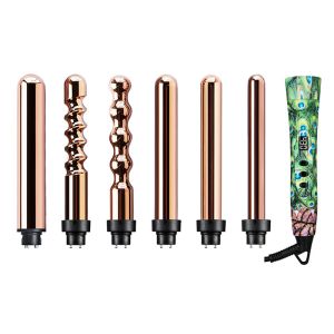 Private Label Interchangeable Curling Iron Set 1 Hour Auto Shut Off For Salon