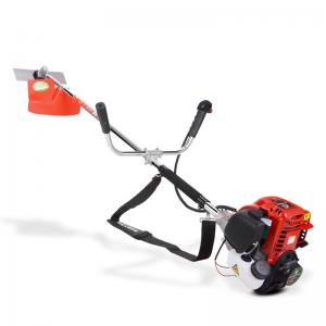 Cheap 65CC 4 Stroke Weed Wacker Gas Powered String Trimmer Multifunction Brush Cutter for Grass Heavy Bush  Side Mounted for sale