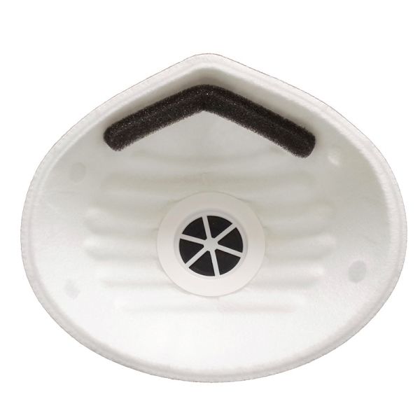 White Dustproof Disposable Face Mask , Protective Elastic Air Pollution Mask