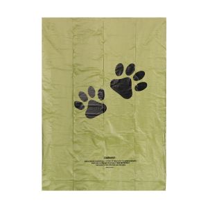 Green Compostable Biodegradable Dog Waste Bags Custom Logo Printing