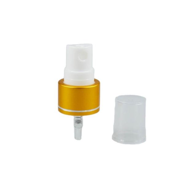 Quality 18 20 24 28mm Small Plastic Aluminium Sprayer Fine Mist Sprayer with Transparent Cover wholesale