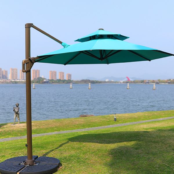 Quality Beach Aluminium Alloy Pole 3*3m Waterproof Sunbrella wholesale