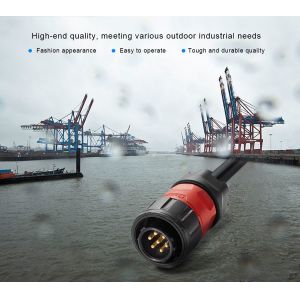 CNLINKO 3 Pin Waterproof Connection Cable Plug Electrical Swivel Xlr Connector 3