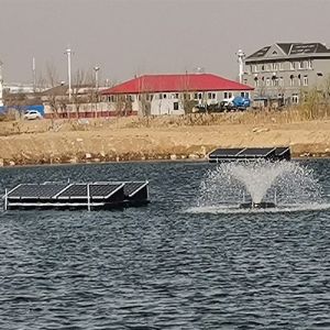 Cheap Portable Solar Powered Paddle Wheel Aerator Intelligent Control For Shrimp And Fish for sale