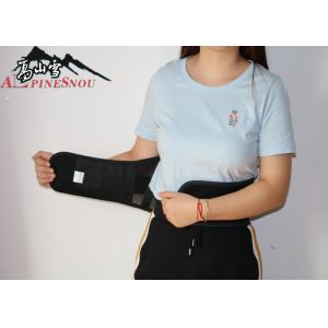 Mesh Cloth Abdomen Waist Support Belt With Net Pocket Black Color