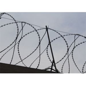 Circle Concertina Razor Galvanized Binding Wire / Barbed Fencing Wire Diameter