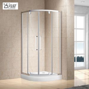 Shower Rooms Cubicle Enclosure Shower Screen with One Fixed Panel One Outward