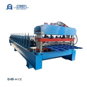High Speed Rectangular Step Glaze Roofing Tile Roofing Sheet Machine