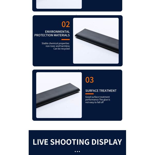 Seal Strip Stopper Black Profiles PVC Extrusion Customized Extruded Trim