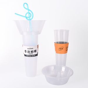 China Disposable Hard Personalized Plastic Cups With Plastic Snack Food Bowl on sale