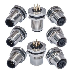 M12 Waterproof Connector 3-17 Pin Male Female IP67 IP68 DIN