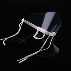 Earloop Style Transparent Plastic Face Cover For Chef