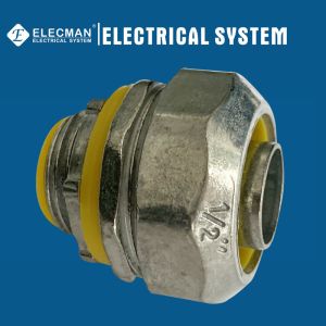 Zinc Straight Liquid Tight Connector 1/2 Inch