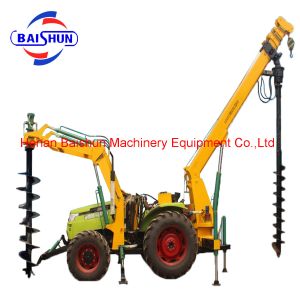 China Tractor Mounted Pole Drilling Machine on sale