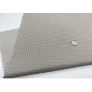 Houndstooth Pattern Polyester Dobby Pongee Fabric With TPU Back