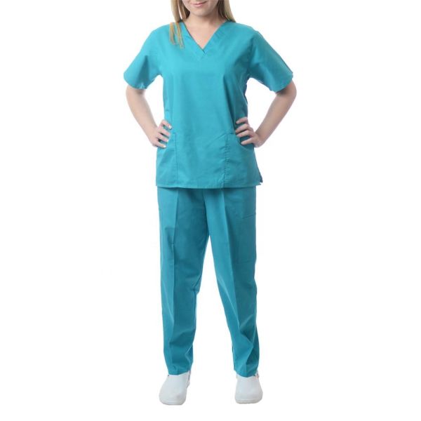 Density 130*70 Vat/Reactive Dyeing Twill Customized TC 63*35 Medical Hospital Nurse Workwear Fabric