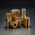 Brass Precision Turned Components CNC Part Turning CNC Lathe Parts Machining