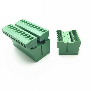 5.08mm Pitch Dual Row PCB Pluggable Screw Terminal Blocks Plug + Angle Pin