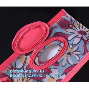 Wet Wipe Pouch, Travel Wipes Case Reusable Refillable Wet Wipe Bag , Recyclable