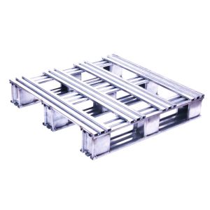 China Silvery White Recyclable Stainless Steel Pallets With High Polish Finish on sale
