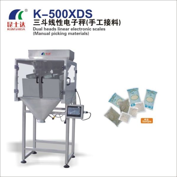 K-500xds Dual Heads Linear Electronic Scales Packing Machine Weighing System