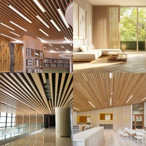 Glossy WPC Timber Tubes For Indoor House Decoration In Customized Color