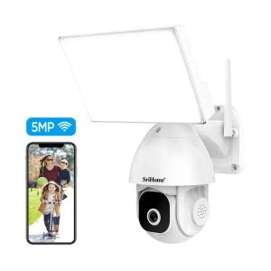 Cheap Support 5G&amp;2.4G WiFi 5MP Outdoor Security CCTV Camera Al Humanoid Detection Alarm Notification PTZ Camera for sale