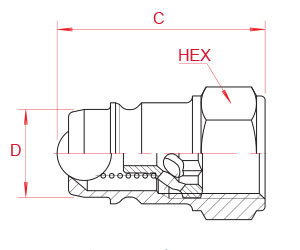 3/8'' Machining OEM Agricultural Quick Couplings