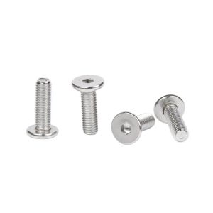 Cheap Metric Measurement System Stainless Steel Flat Head Hexagon Socket Bolts for M1.6 M2 M2.5 M3 M4 M5 M6 M8 M10 M12 M14 M16 M20 for sale