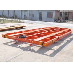 5T Towed cable power steel structure low bed rail cart for blasting room