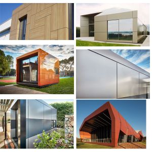 4x8 Interior Exterior Decorative Wall Cladding 4mm Aluminum Composite Panel with