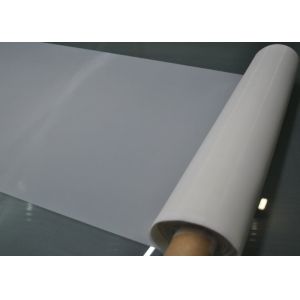 Low Elasticity White Polyester Bolting Cloth 60 Mesh For PCB Printing /