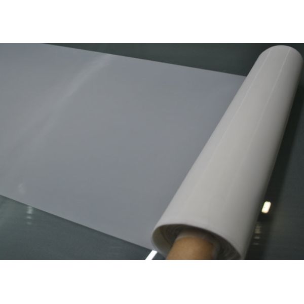 Quality Low Elasticity White Polyester Bolting Cloth 60 Mesh For PCB Printing / Filtration wholesale