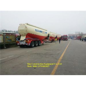 Q235A Weichai Heavy Duty Semi Trailers 3 Axles 60m3 Bulk Cement Truck 70 Ton